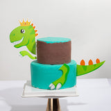 Cifeeo  Dinosaur Cake Toppers Jungle Safari Dino Theme Party Cake Decor Palm Leaves Kids Birthday Party Decorations Baby Shower Supplies