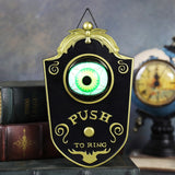 Cifeeo  Halloween Anime Horror Spider One-Eyed Doorbell Decor Sound Luminous Eyeball Ghost Festival Pendant Decor Bar Outdoor Door Decor