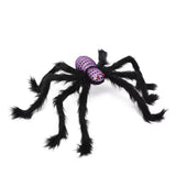 Cifeeo   1Pcs 30Cm/75Cm Halloween Giant Spider Scary Red Eyes Animal Bar Haunted House Garden Home Halloween Horror Decoration