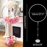 Cifeeo  Birthday Balloon Column Kit Plastic Balloon Arch Stand With Base And Pole For Birthday Party Latex Ballons Holder Wedding