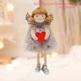 Cifeeo New Year 2023 Gifts Crown Veil Girl Dolls Angel Doll Navidad Xmas Tree Ornaments Christmas Decorations for Home Noel Natal