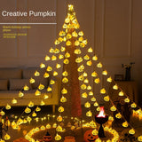 Cifeeo  Halloween 150cm 10LED Halloween LED String Lights Portable Pumpkin Ghost Skeletons Lights for Home Bar Halloween Party Decor Supplies 2023