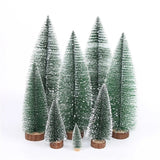 Cifeeo  Table Decor Fake Green Pine Tree 2Pcs/lot Small Artificial Mini Christmas Tree 2024 New Year Gift Christmas Decorations for Home