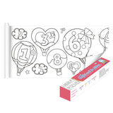 Cifeeo Children's Drawing Roll DIY Coloring Paper Roll Color Filling Paper Graffiti Scroll Paper-cut for Kids Painting Educational Toy
