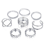 Cifeeo 3-16PC Fashion Ring Sets For Women Vintage Punk Gothic Finger Jewelry Fine Jewelry  Boys Girls Party Gifts