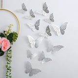 Back To School 12pcs Suncatcher Sticker 3D Effect Crystal Butterflies Wall Sticker Beautiful Butterfly for Kids Room Wall Decal Home Decoration