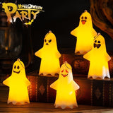 Cifeeo  Halloween New Arrival Halloween Cute Portable Mischief Ghost Night Light Pendant Ornament Party Props Home Decoration Children Gift