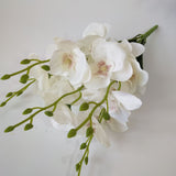 45cm Phalaenopsis Artificial Flowers Bouquet 5 Forks 20 Flowers Cheap Fake Flowers for Home Wedding Decoration Indoor