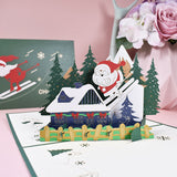 Cifeeo 3D Christmas Greeting Card Santa Claus Snowman Greeting Card 2022 Merry Christmas Decor Gifts Happy New Year 2023 Xmas Noel Fav