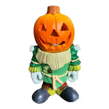 Cifeeo   Halloween Pumpkin Knight Ornament Garden Decoration Bar Party Glowing Pumpkin Head Resin Ornament Home Decoration Accessories