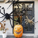Cifeeo  50Cm/90Cm/150Cm/200Cm Horror Giant Black Plush Spider Halloween Party Decoration Props Kids Children Toys Haunted House Decor