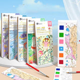 Cifeeo Kid Gouache Graffiti Picture Books Drawing Toys Kindergarten Enlightenment Watercolor Painting Bookmark Art Color Filling Paper