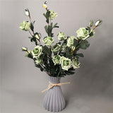 Back to school Modern Plastic Vases European Anti-Ceramic Flower Vase Room Decorations Home Unbreakable Ornaments Basket Flower Arrangement