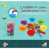 Cifeeo Kid Rainbow Matching Game Animal Cognition Rainbow Color Sort Fine Motor Training Montessori Sensory Education Puzzle Toy Gift