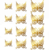 Back to school 12Pcs/Set 3D Hollow Butterfly Wall Sticker Cake Decor Toppers Wedding Decoration Living Room Home Decor Butterflies Stickers