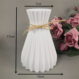 Back to school Modern Plastic Vases European Anti-Ceramic Flower Vase Room Decorations Home Unbreakable Ornaments Basket Flower Arrangement