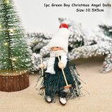 Cifeeo New Year 2023 Gifts Crown Veil Girl Dolls Angel Doll Navidad Xmas Tree Ornaments Christmas Decorations for Home Noel Natal