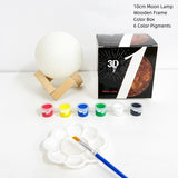 Cifeeo  LED Hand-Painted Moon Lamp Net Red Moon Lamp DIY Graffiti Planet Lamp Bedside Night Lamp Creative Warm Small Ornaments