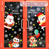 Christmas Gift Santa Claus Christmas Train Window Stickers Merry Christmas Decorations For Home Navidad 2022 Xmas Ornaments Happy New Year 2023