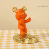 Cifeeo  Kawaii Bear Sculpture Mobile Phone Stand Room Home Accessories Cute Bear Desk Accessories Creative Mobile Phone Accessories