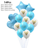 Cifeeo Baby Shower Girl Boy Balloons It's A Girl It's A Boy Oh Baby Banner Decor Gender Reveal Birthday Party Decorations Kids Supplies