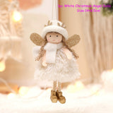 Cifeeo New Year 2023 Gifts Crown Veil Girl Dolls Angel Doll Navidad Xmas Tree Ornaments Christmas Decorations for Home Noel Natal