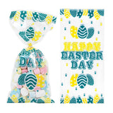 50pcs/lot Easter Cookie Candy Bag Bunny Eggs Printed Plastic Gift Packing Bags Baking Happy Easter Party Decoration Favors