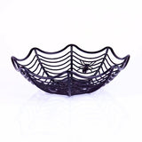 Cifeeo   Halloween Decoration Black Spider Web Bowl Fruit Plate Candy Biscuit Package Basket Bowl Trick Or Treat Halloween Party Supplies