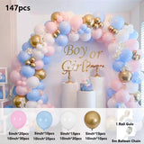 Cifeeo Baby Shower Decorations Macaron White Pink Blue Gold Balloon Arch Kit Wedding Birthday Boy Or Girl Gender Reveal Party Balloon