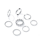 Cifeeo 3-16PC Fashion Ring Sets For Women Vintage Punk Gothic Finger Jewelry Fine Jewelry  Boys Girls Party Gifts