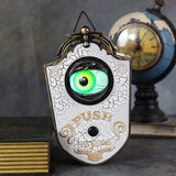 Cifeeo  Halloween Anime Horror Spider One-Eyed Doorbell Decor Sound Luminous Eyeball Ghost Festival Pendant Decor Bar Outdoor Door Decor