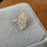 Graduation Gift Cifeeo New Arrival Fashion Clip Earrings Metal Trendy Women Korean Trendy Zircon Butterfly Single Ear Bone Clip Jewelry