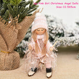 Cifeeo New Year 2023 Gifts Crown Veil Girl Dolls Angel Doll Navidad Xmas Tree Ornaments Christmas Decorations for Home Noel Natal