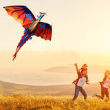 Cifeeo Children Kite 3D Dragon100M Single Line with Tail Outdoor Sports Fun Toy Family Parent-child Interaction Rainbow Kite