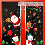 Christmas Gift Santa Claus Christmas Train Window Stickers Merry Christmas Decorations For Home Navidad 2022 Xmas Ornaments Happy New Year 2023