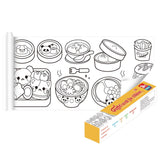 Cifeeo Children's Drawing Roll DIY Coloring Paper Roll Color Filling Paper Graffiti Scroll Paper-cut for Kids Painting Educational Toy