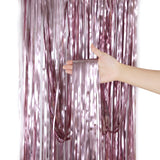 Cifeeo Party Backdrop Curtains Glitter Gold Tinsel Fringe Foil Curtain Birthday Wedding Decoration Adult Anniversary Decor