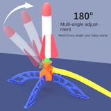 Cifeeo Children Air Stomp Rocket Foot Pump Launcher Toy Sport Game Jump Stomp Outdoor Child Play Set Jump Sport Games Toys for Kids