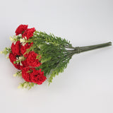 Simulation 16 Heads Bouquet Carnation Living Room Dining Table Home Decoration Wedding Fake Artifical Flowers Mother's Day Gift