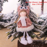 Cifeeo New Year 2023 Gifts Crown Veil Girl Dolls Angel Doll Navidad Xmas Tree Ornaments Christmas Decorations for Home Noel Natal