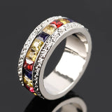 Cifeeo  Elegant Exquisite Women's Fashion Two-Color Natural White  Ring Romantic Bride Engagement Wedding Ring