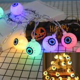 Cifeeo  Halloween 150cm 10LED Halloween LED String Lights Portable Pumpkin Ghost Skeletons Lights for Home Bar Halloween Party Decor Supplies 2023