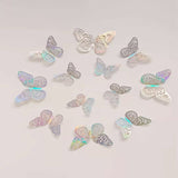 Back to school 12Pcs Laser Butterfly Cake Topper Cakes Decoration Simulation Butterfly Wedding Crafts Party Decoration DIY Home Wall Stickers