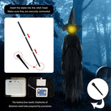 Cifeeo  Halloween Decorations Outdoor Large Light Up Holding Hands Screaming Witches P15F