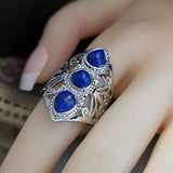 Cifeeo  Exquisite Woman Fashion Retro Jewelry Natural Heart Shape Engagement Wedding Ring Anniversary Ring