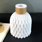 Back To School Modern Flower Vase Imitation Ceramic Flower Pot Decoration Home Plastic Vase Flower Arrangement Nordic Style Home Decoration