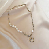 Cifeeo Kpop Heart Chain Choker Necklace For Women collar Goth Necklaces Aesthetic Jewellery Christmas Party Girl halloween New Chocker