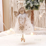Cifeeo New Year 2023 Gifts Crown Veil Girl Dolls Angel Doll Navidad Xmas Tree Ornaments Christmas Decorations for Home Noel Natal
