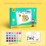 Cifeeo DIY Fun Finger Painting Drawing Set Toys Kids Activities Coloring Graffiti Doodle Book Early Educational Toy Kindergarten Gift