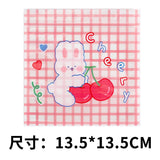 Back to school 10pcs Cute Bear Rabbit Snack Ziplock Bag Biscuits Candy Small Packaging Bag 13.5*13.5cm Party Hand-made Snack Packaging Bags